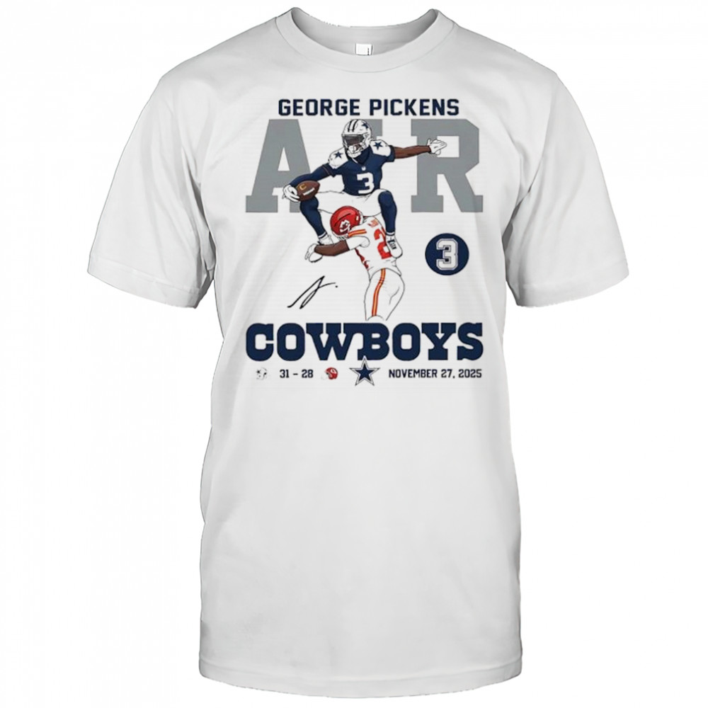 George Pickens Cowboys signature graphic shirt