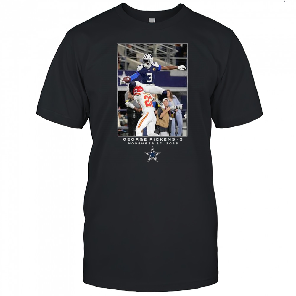 George Pickens number 3 Dallas Cowboys NFL week 13 2025 moment shirt
