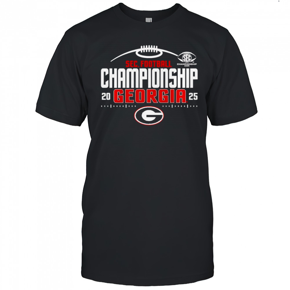 Georgia Bulldogs 2025 SEC Football Champions Endzone Speed shirt