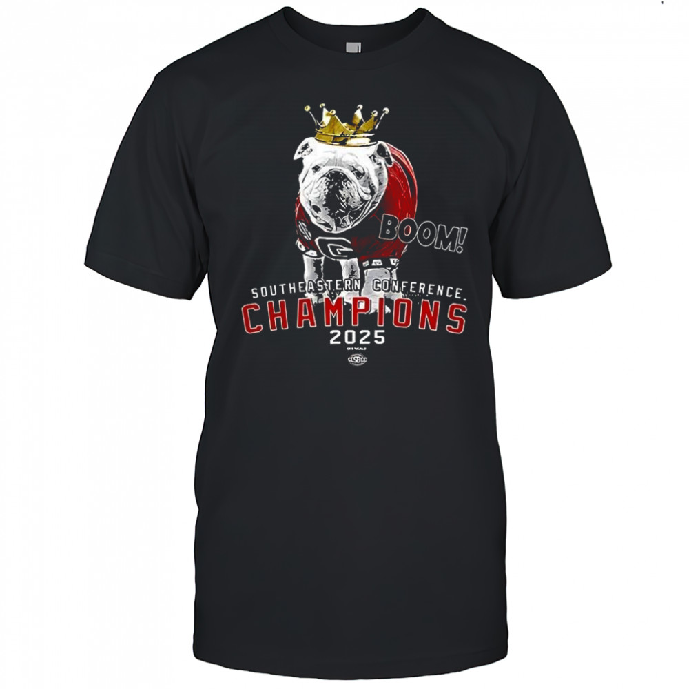 Georgia Bulldogs Boom 2025 SEC Championship mascot shirt