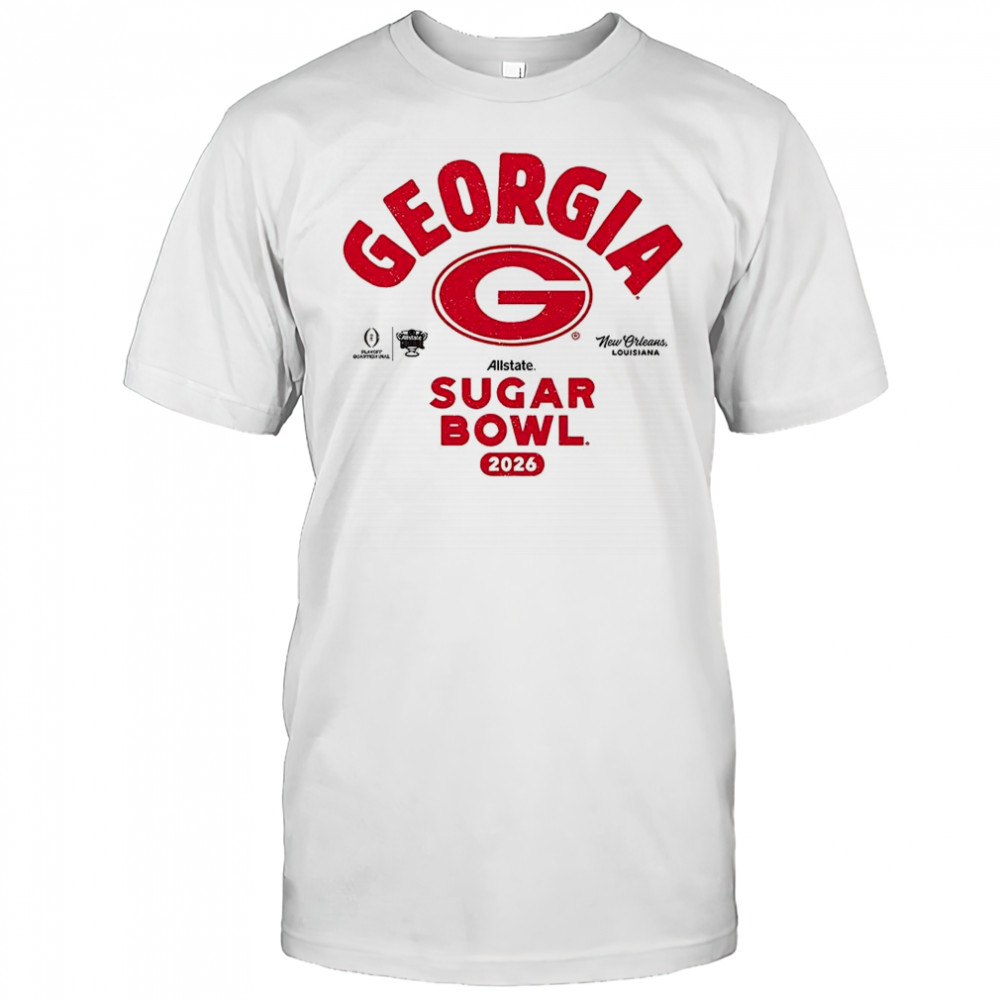 Georgia Bulldogs football Playoff 2026 Allstate Sugar Bowl Bound logo shirt