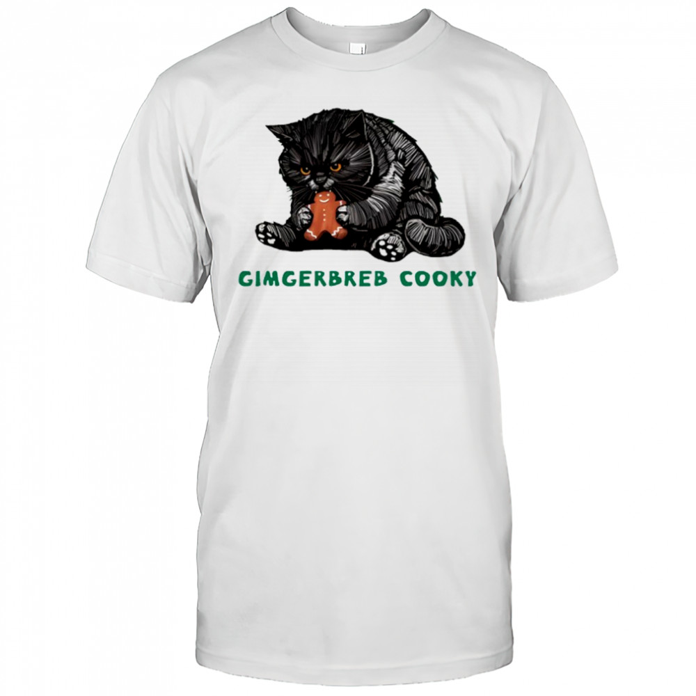 Gimgerbreb cooky Cat Christmas shirt