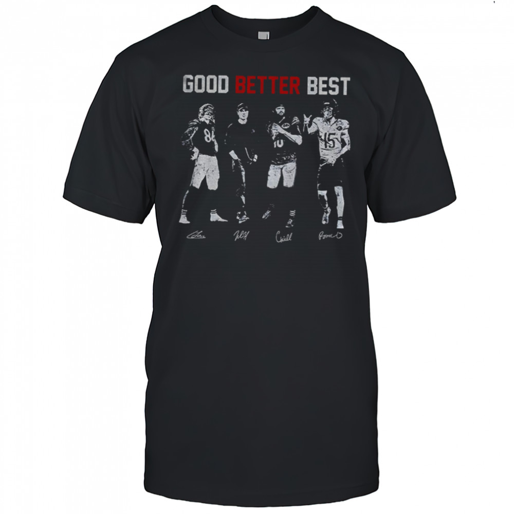 Good Better Best Chicago Bears Football Players signatures vintage shirt