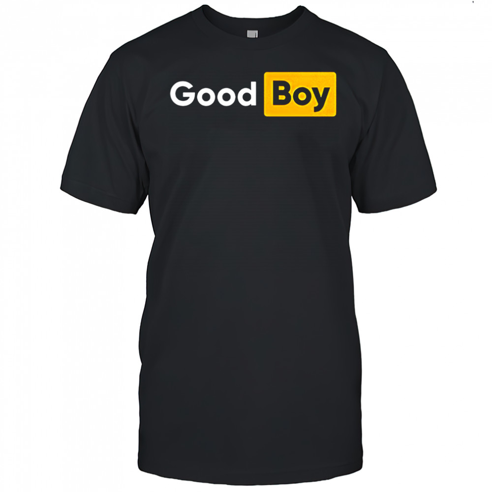 Good Boy logo parody shirt