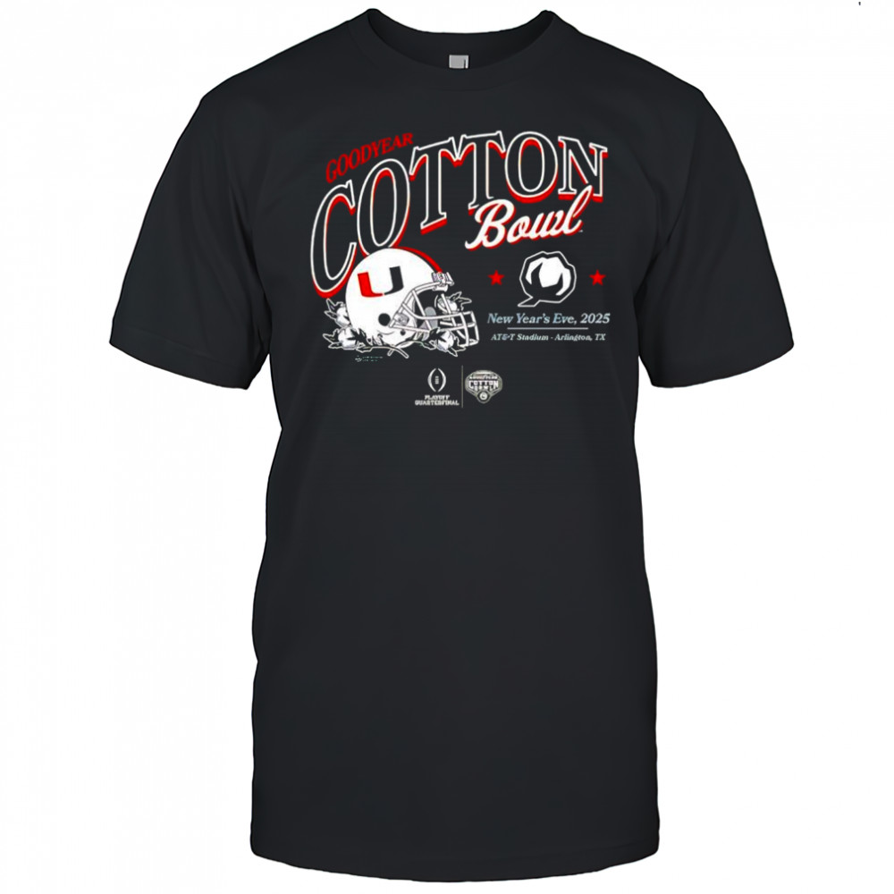 Good Year Cotton Bowl Miami Hurricanes shirt