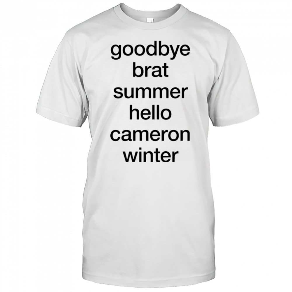 Goodbye Album Summer Hello Artist Winter shirt