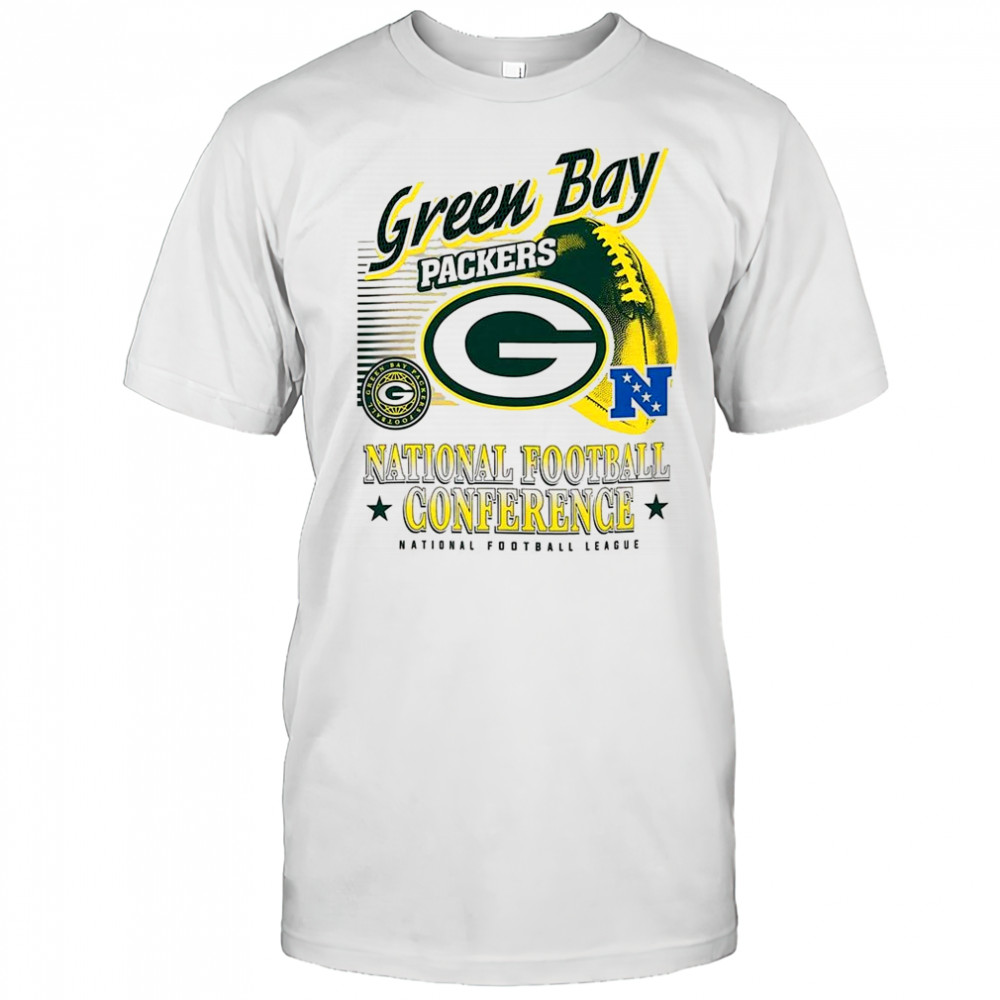 Green Bay Packers NFL American football conference logo ball retro shirt