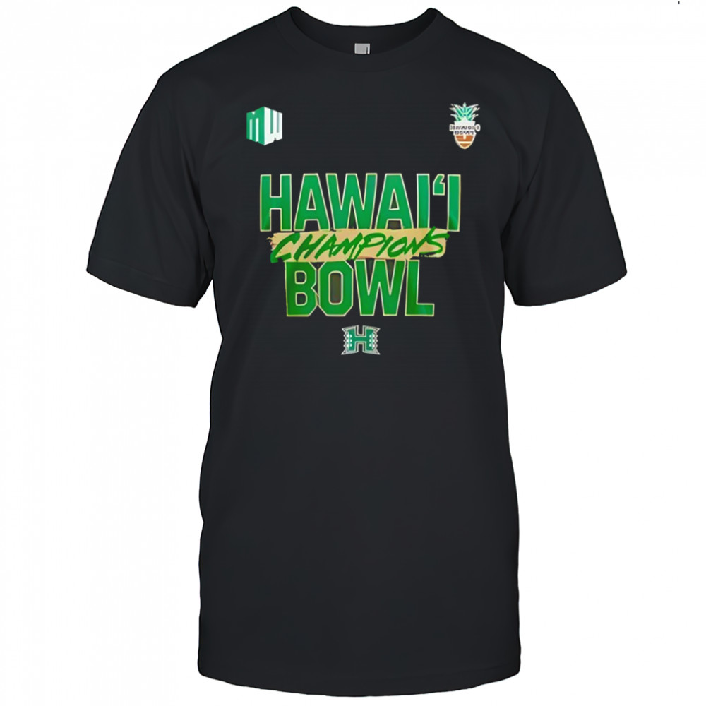 Hawaii Rainbow Warriors 2025 Hawai Bowl Champions logo Shirt