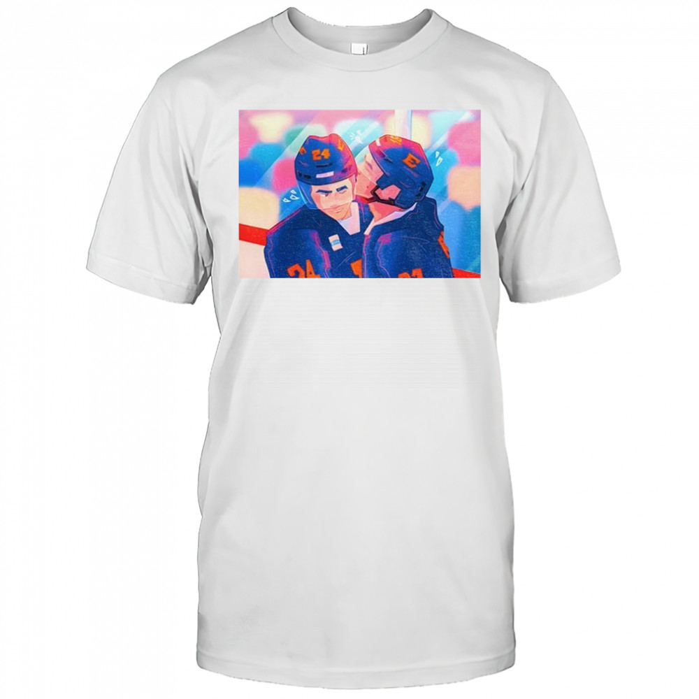 Hollanov Ilya Rozanov kissing Shane Hollander Hockey art shirt