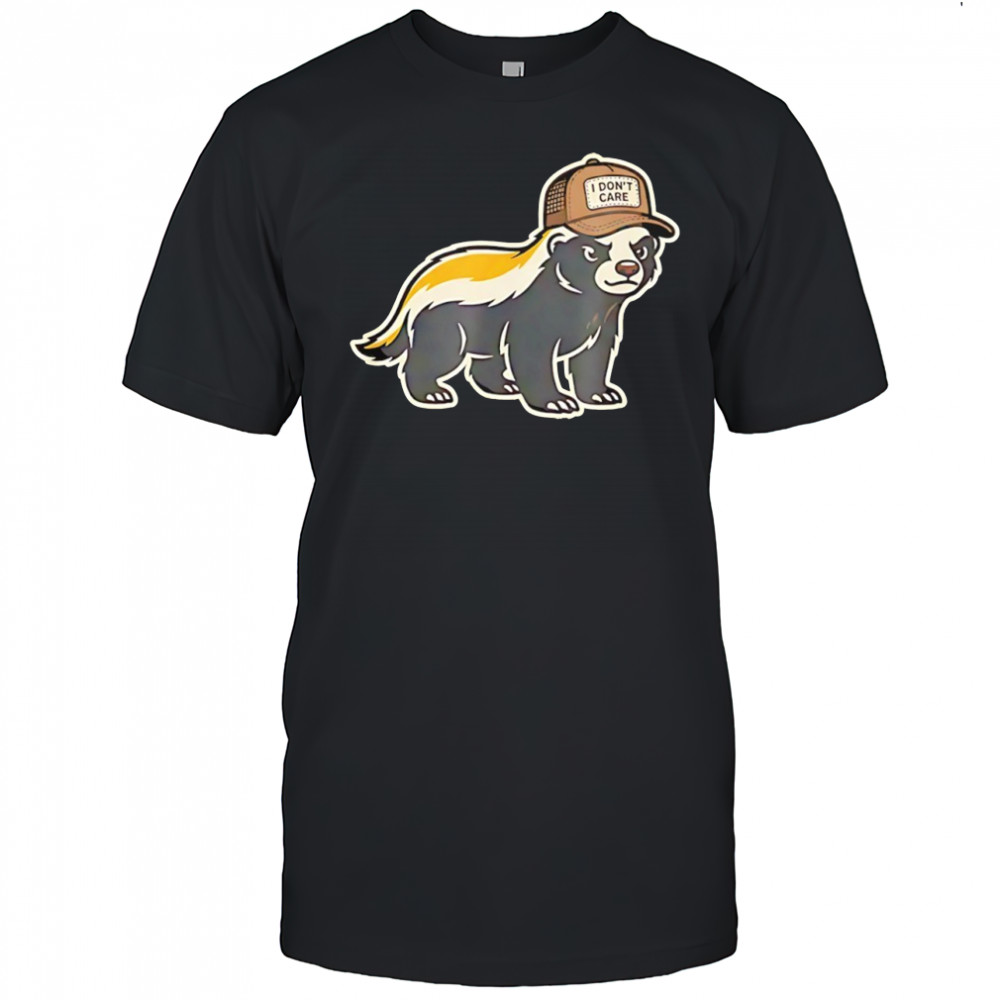 Honey badger I don’t care trucker fuuny shirt