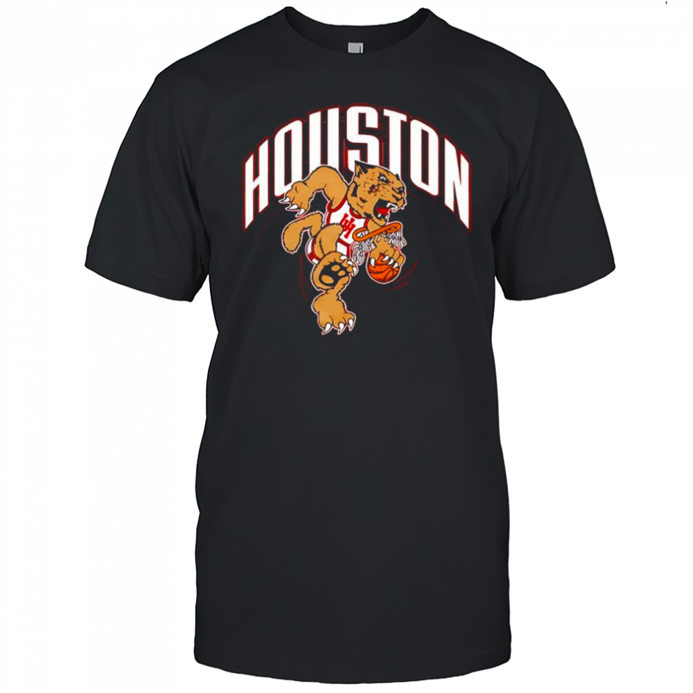 Houston Cougars basketball graphic mascot shirt
