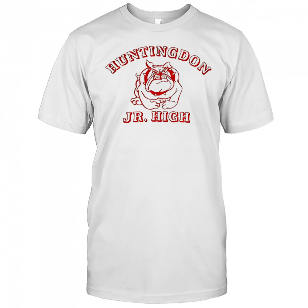 Huntingdon Junior High Bullgod mascot shirt