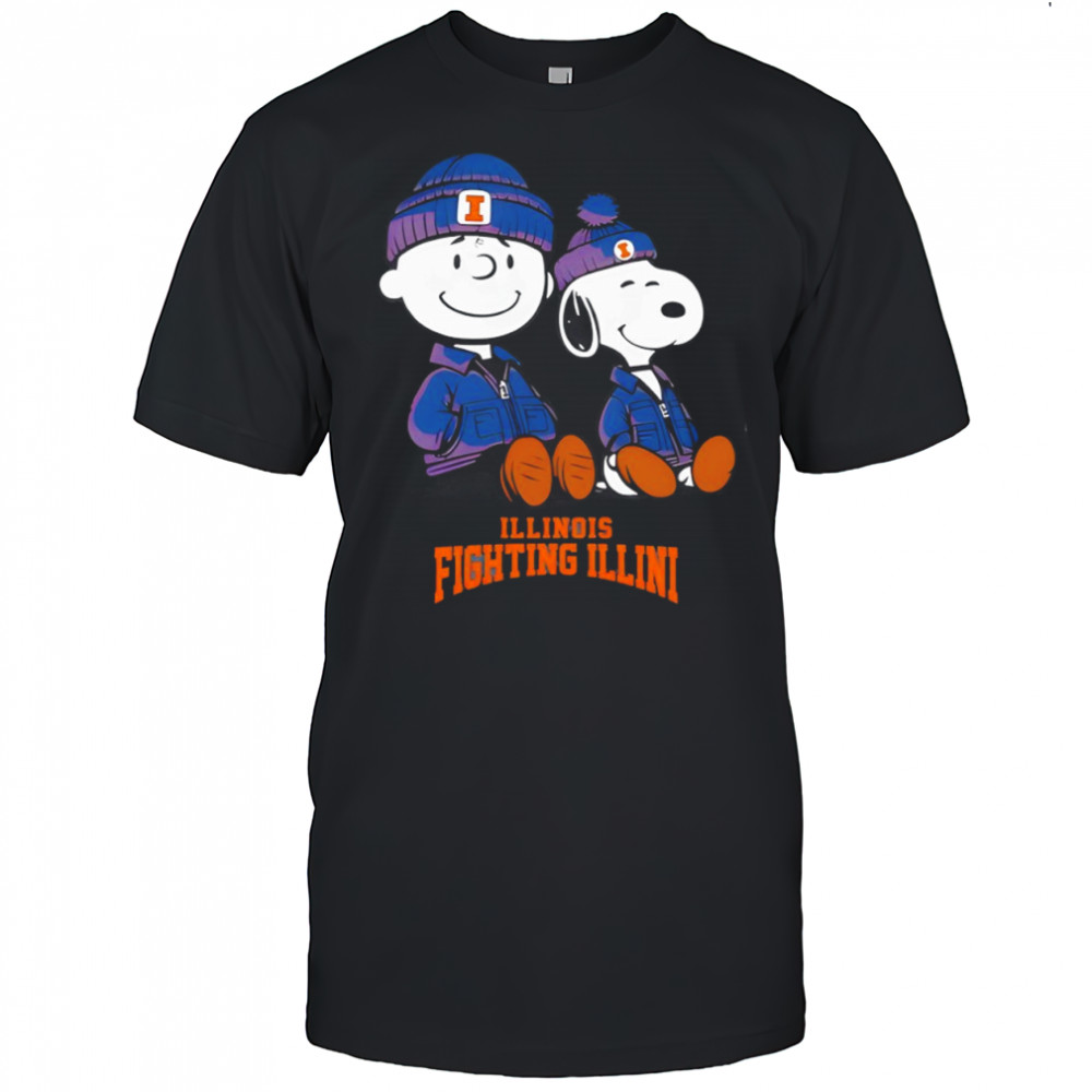 Illinois Fighting Illini x Snoopy and Charlie Brown shirt