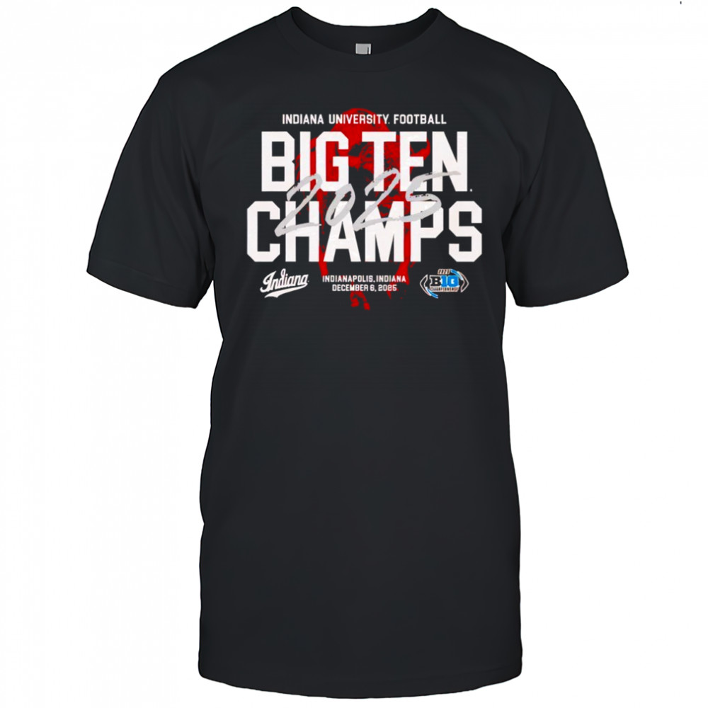 Indiana 2025 Big Ten Champs Bison graphic shirt