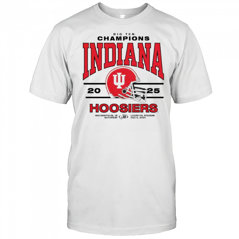 Indiana 2025 Big Ten Champs Ringer graphic shirt