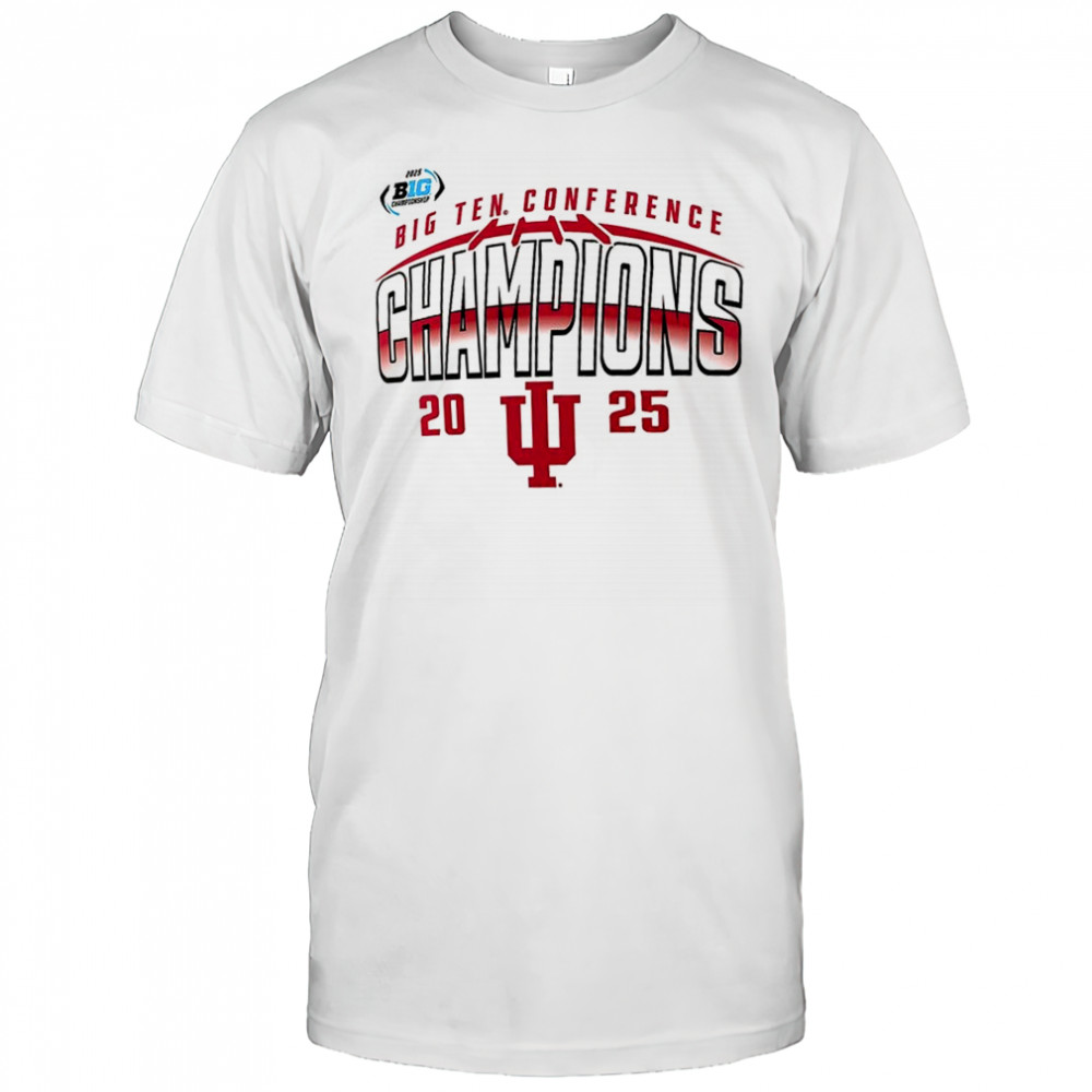 Indiana Hoosiers 2025 Big Ten Football Champions Endzone Speed shirt