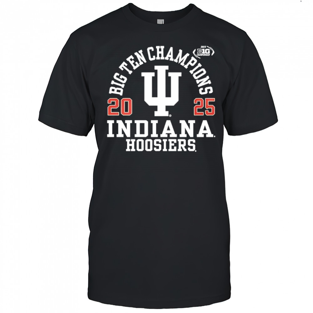 Indiana Hoosiers logo Big Ten Football Champions 2025 T-shirt
