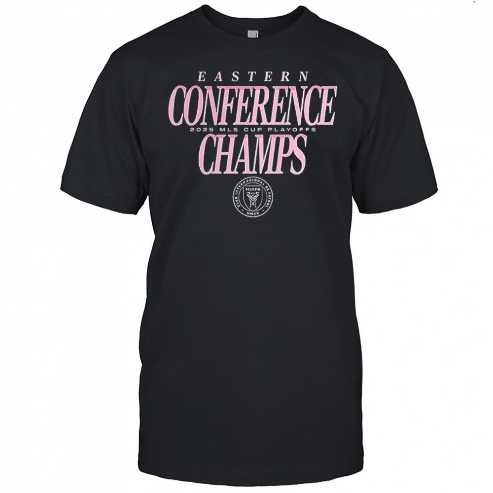 Inter Miami CF 2025 MLS Eastern Conference Champions logo shirt
