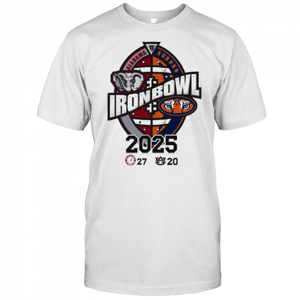 Iron Bowl Alabama Vs Auburn 2025 Score shirt
