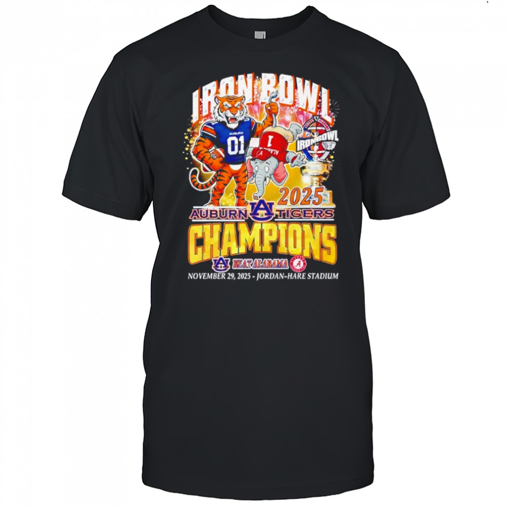 Iron Bowl Champions 2025 Auburn Tigers Beat Alabama Crimson Tide T Shirt