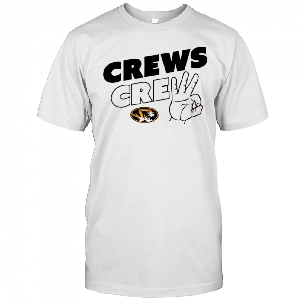Jacob Crews crew Missouri Tigers shirt