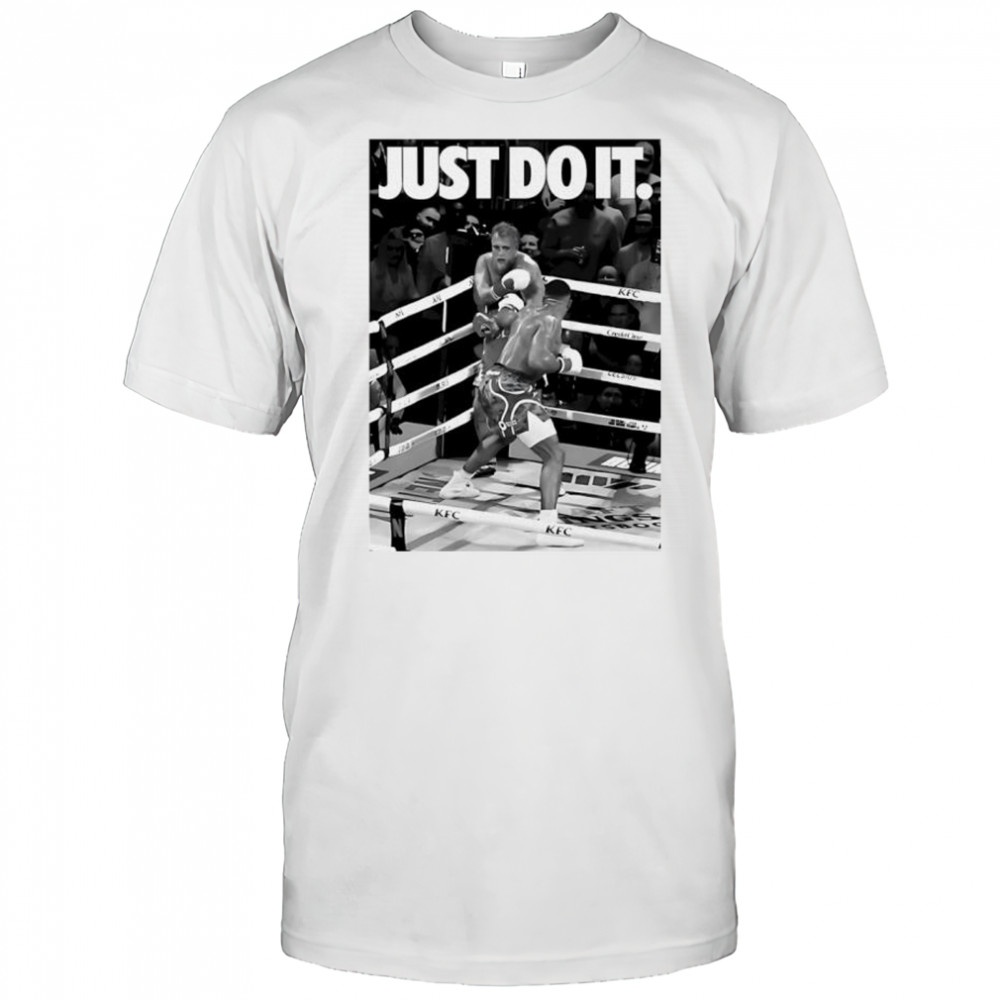 Jake Paul and Anthony Joshua just do it boxing match image shirt