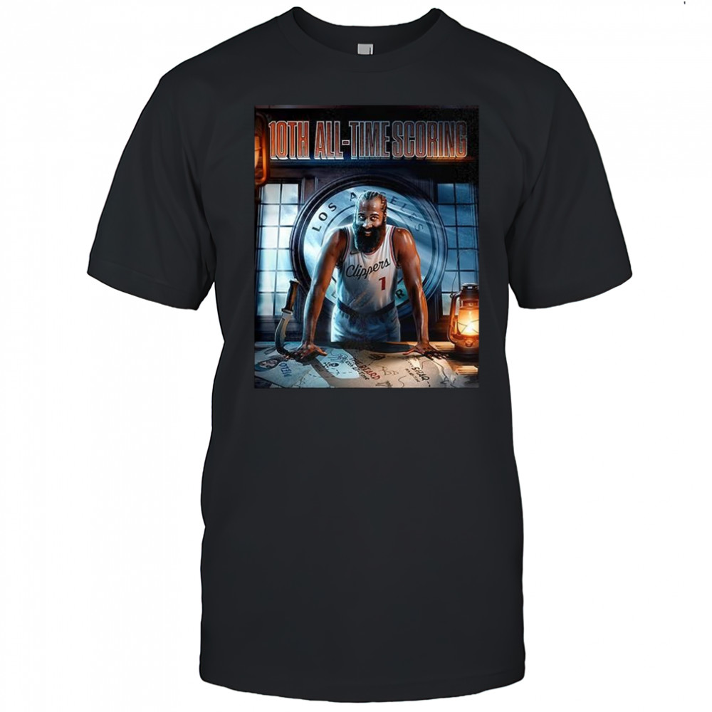 James Harden 10th all-time scoring shirt