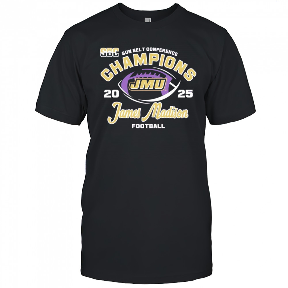 James Madison football Sun Belt Conference Champions 2025 shirt