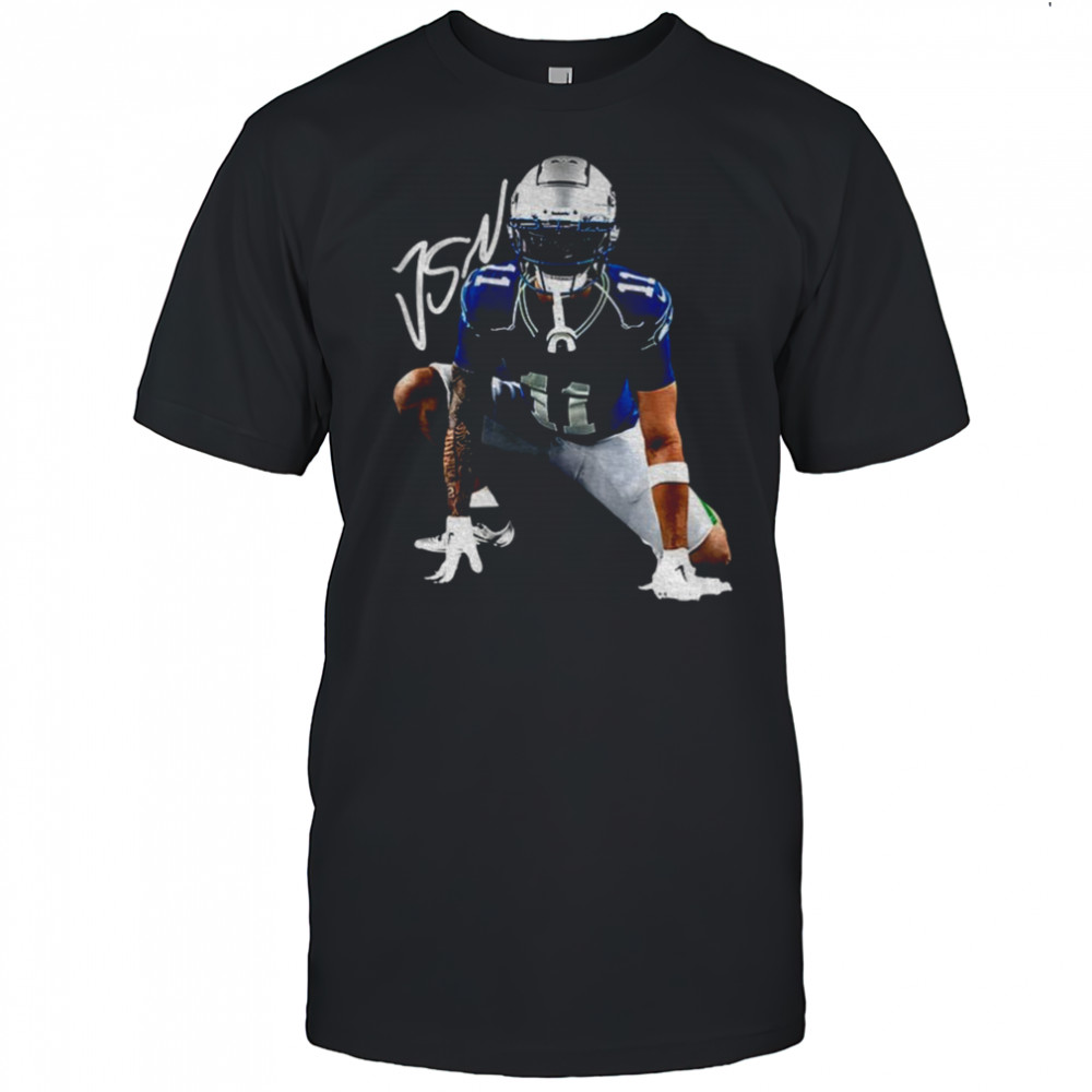 Jaxon Smith-Njigba Seattle Seahawks National Football League Football signature shirt