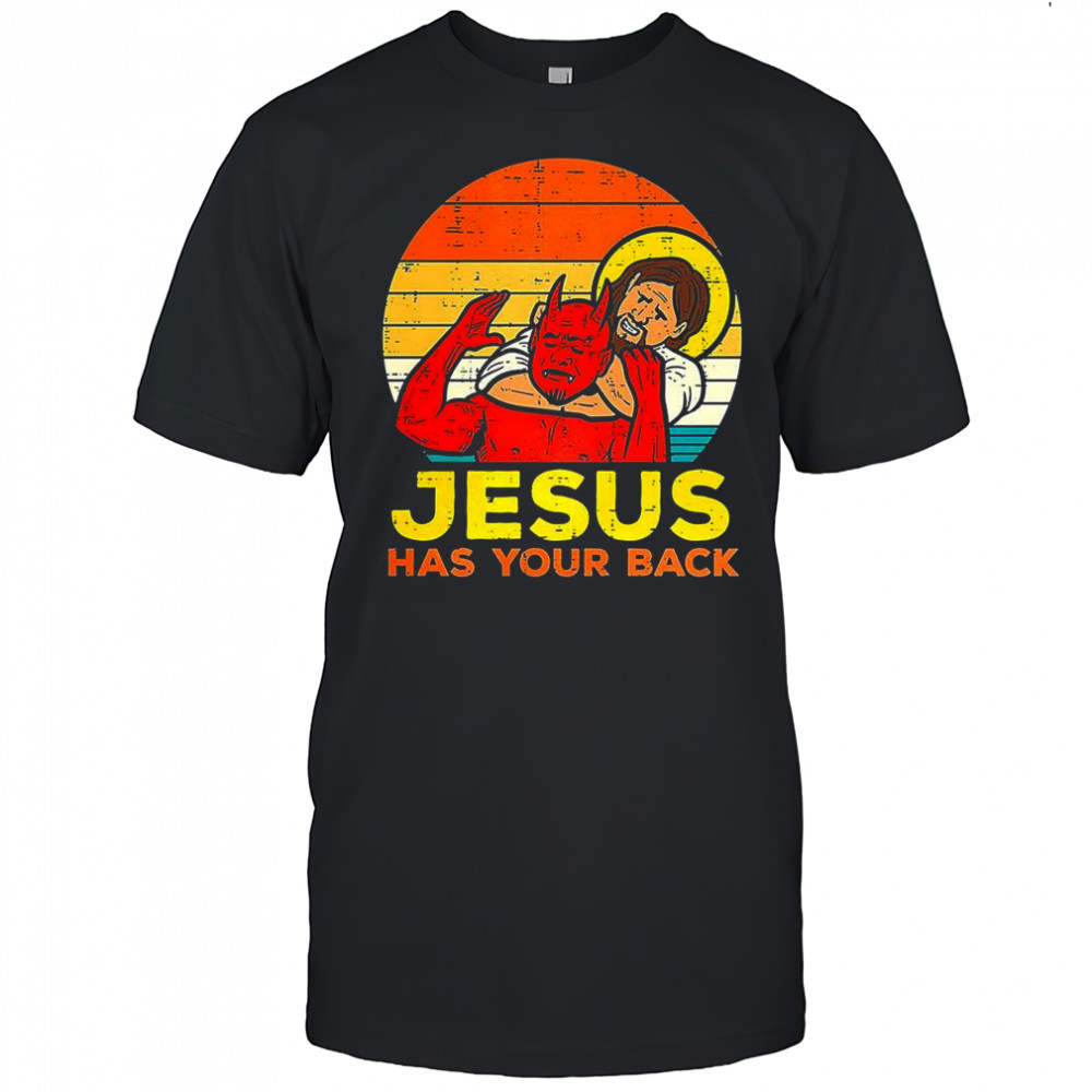 Jesus has your back Jiu Jitsu Christian vintage shirt