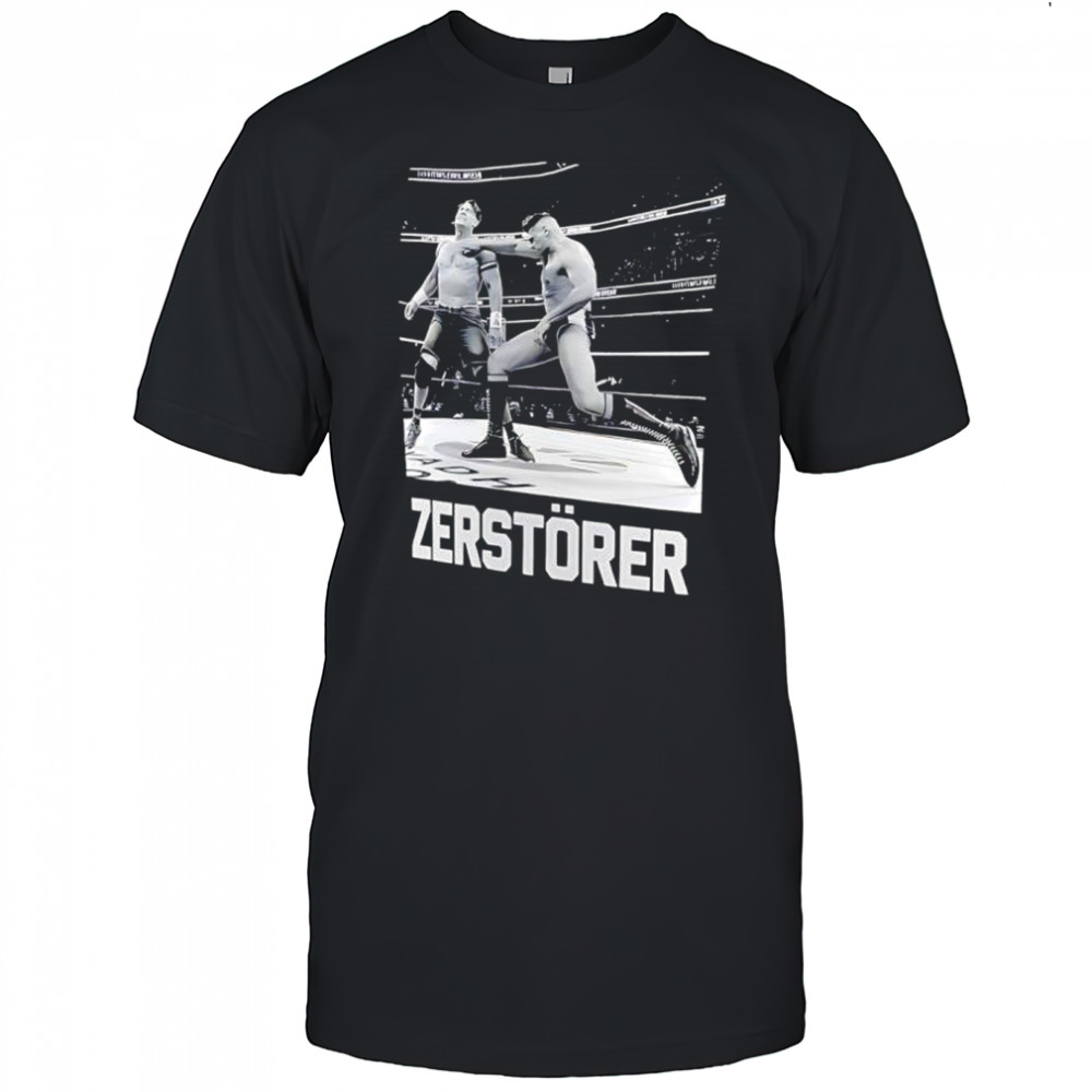 John Cena Gunther Zerstorer WWE Graphic shirt