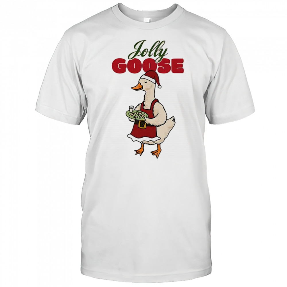 Jolly goose Santa Claus costume Christmas shirt