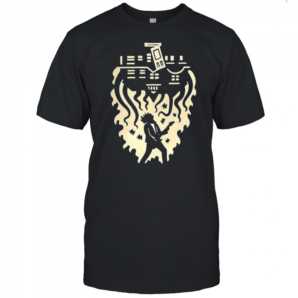 Joseph Quinn Stranger Things house upside down silhouette shirt