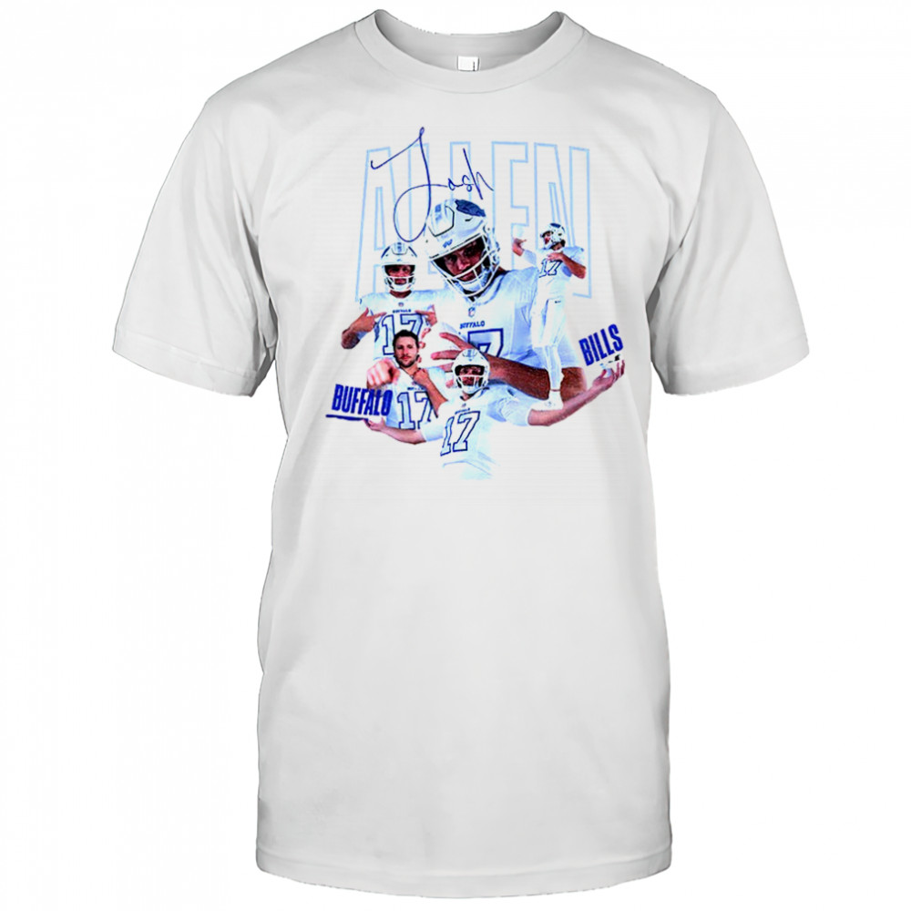 Josh Allen Buffalo Bills Football NFL signature graphic shirt