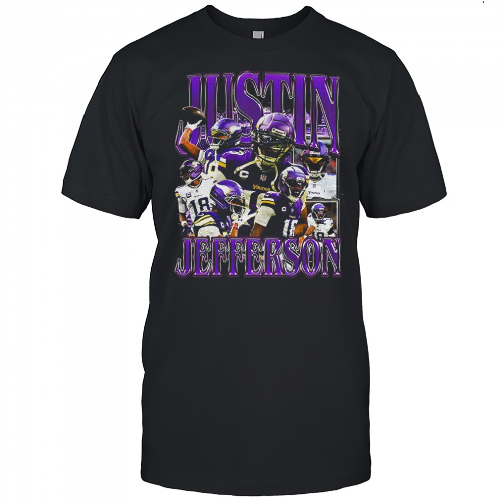 Justin Jefferson 18 Minnesota Vikings NFL Football graphic shirt