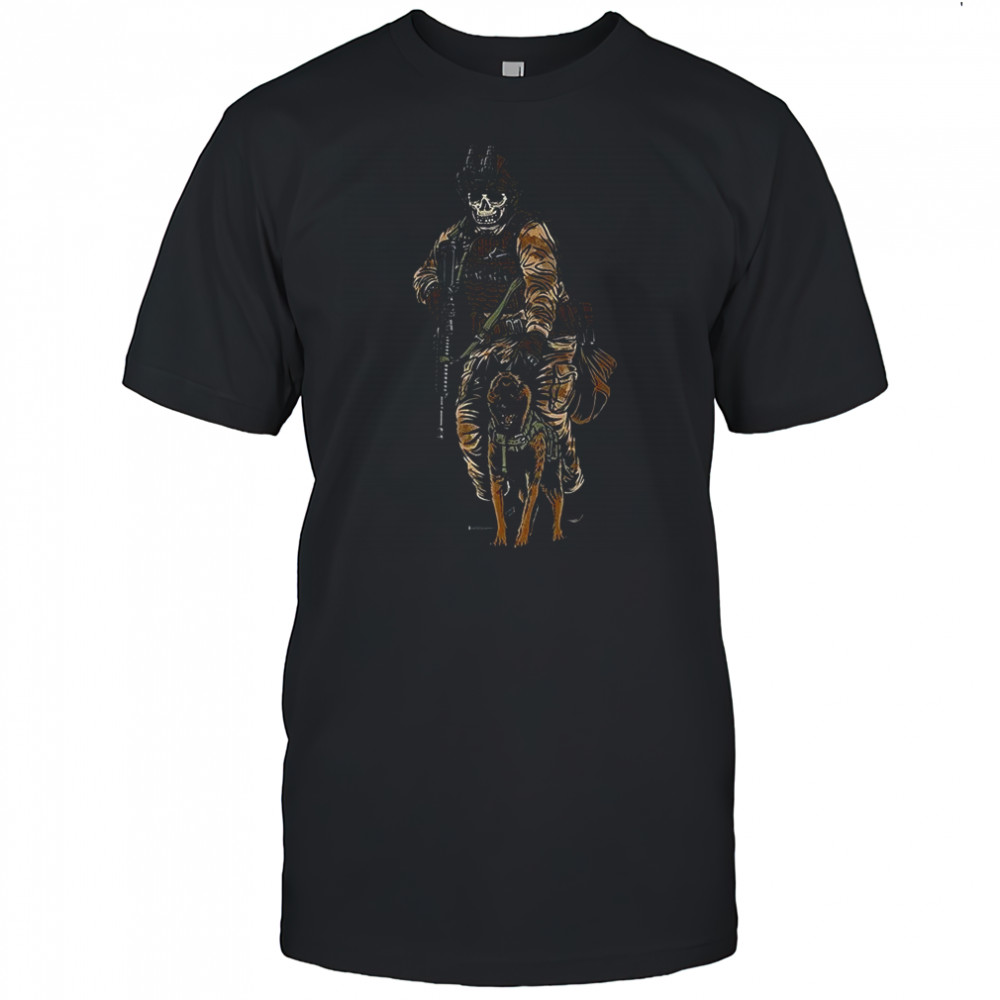 K9 Military with gun shirt