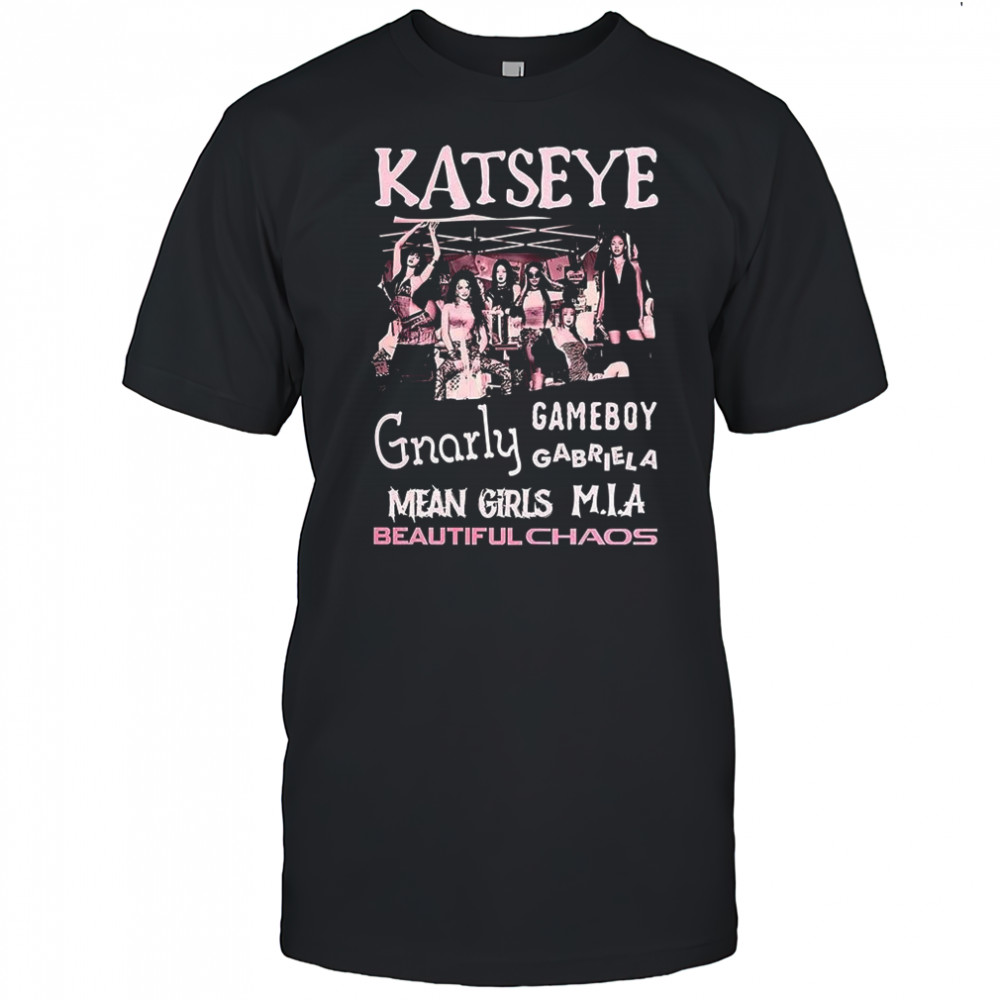 Katseye the beautiful chaos tour Gnarly gameboy mean girls MIA shirt