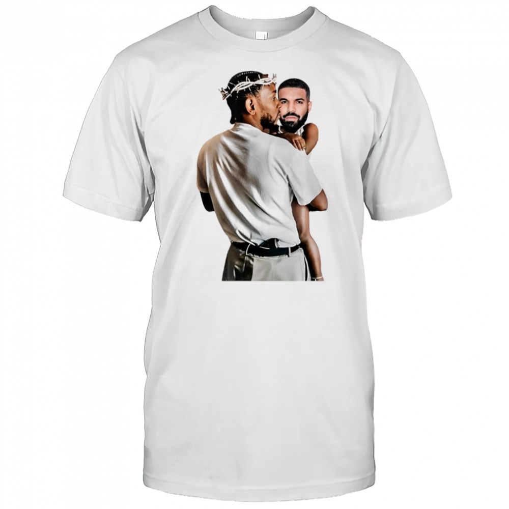 Kendrick Lamar Holding Baby Drake shirt