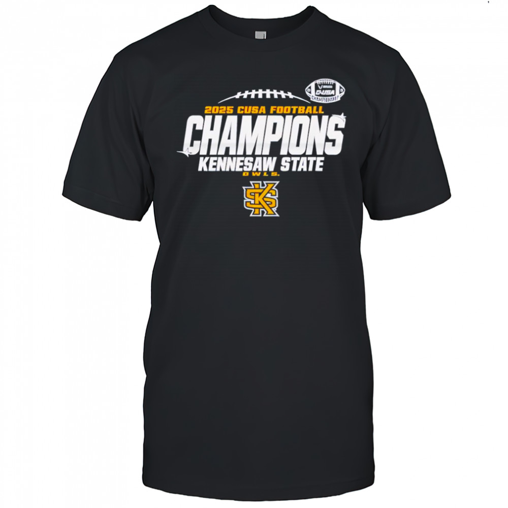 Kennesaw State Owls C-USA Champs 2025 Football Locker Room shirt