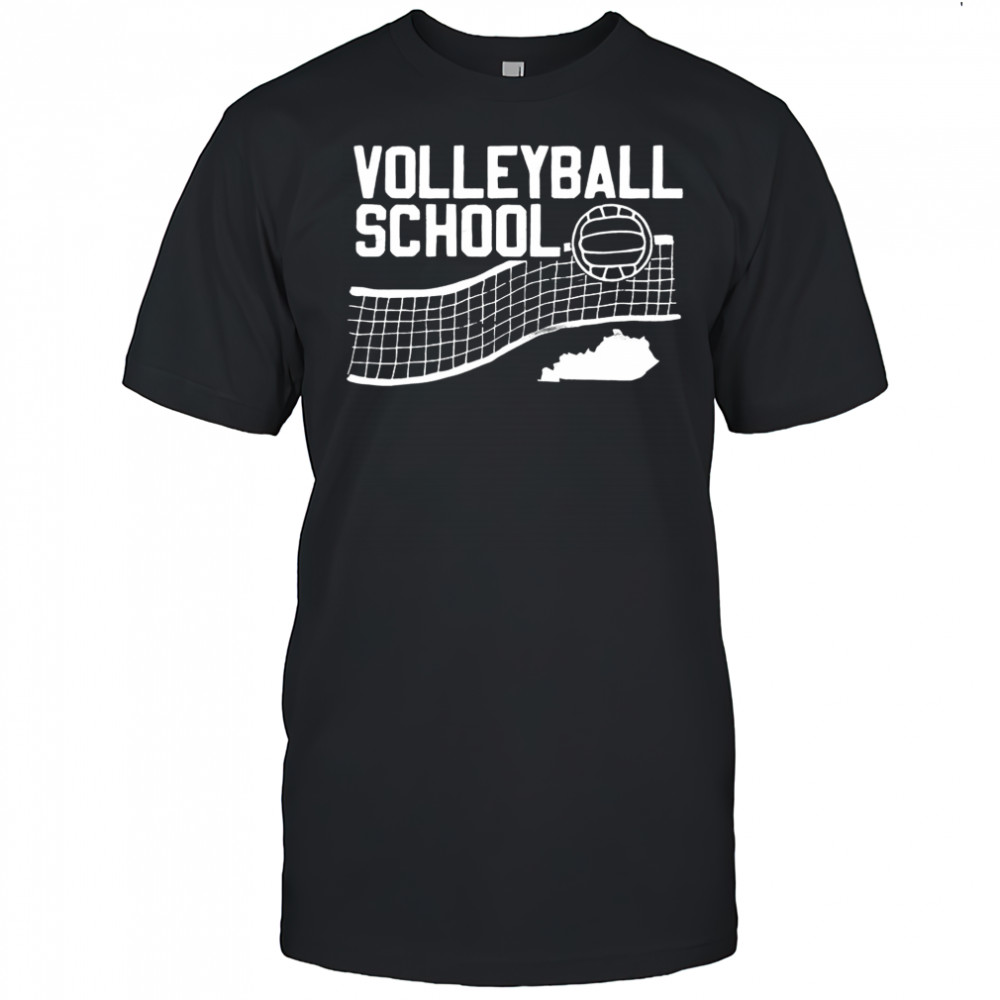 Kentucky the volleyball school ball and net logo shirt