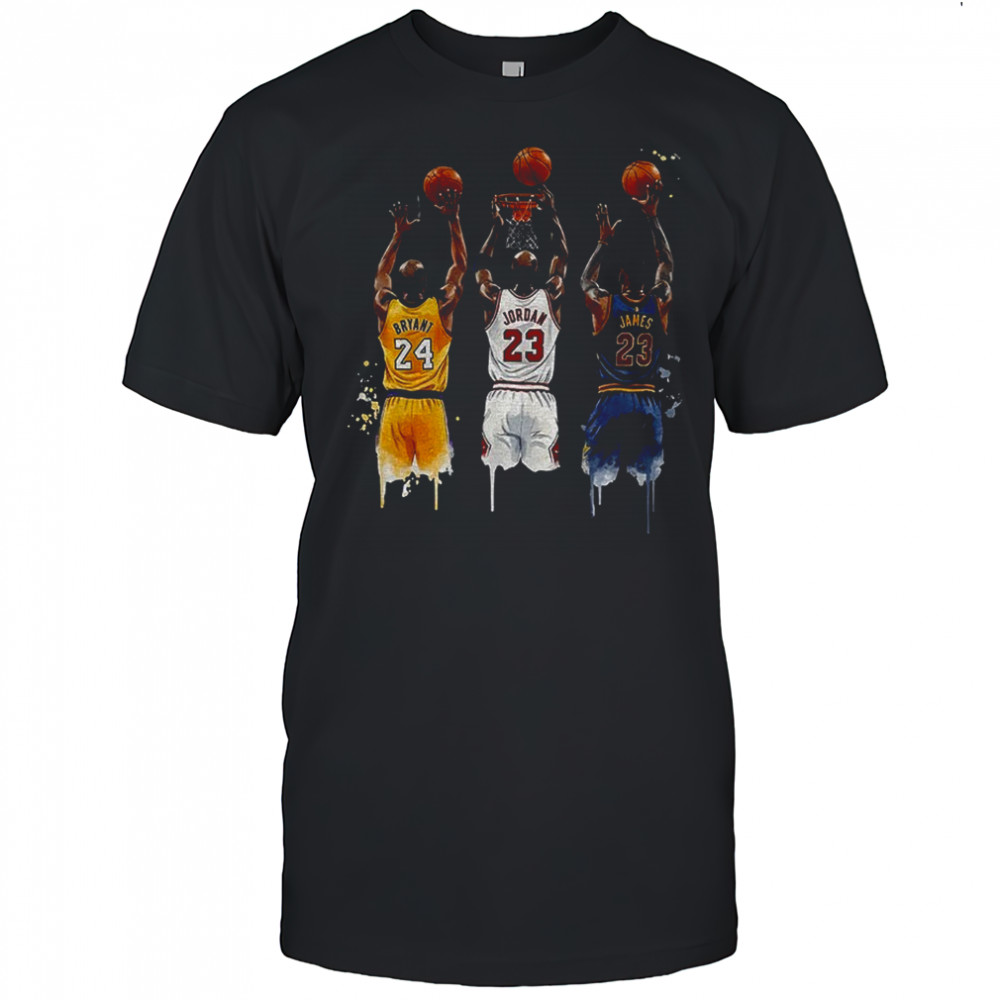 Kobe Bryant Michael Jordan LeBron James Basketball Legends shirt