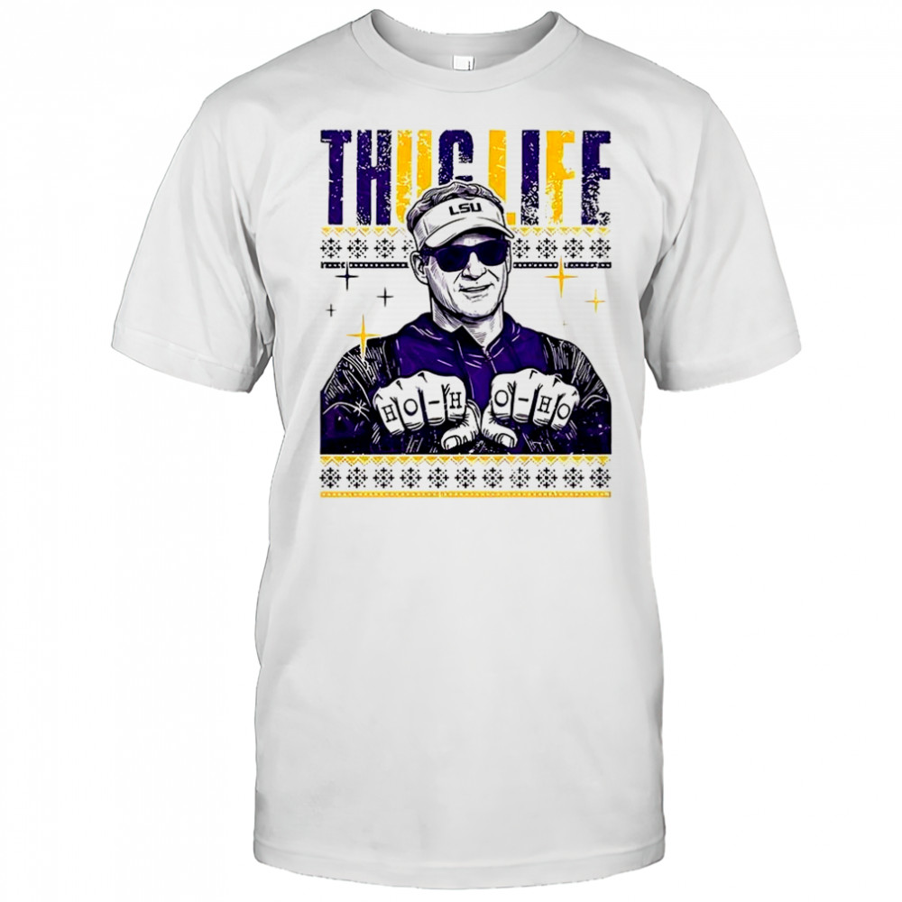 Lane Kiffin Thug Life Ho-ho-ho Christmas shirt