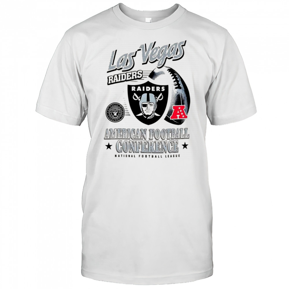 Las Vegas Raiders NFL American football conference logo ball retro shirt