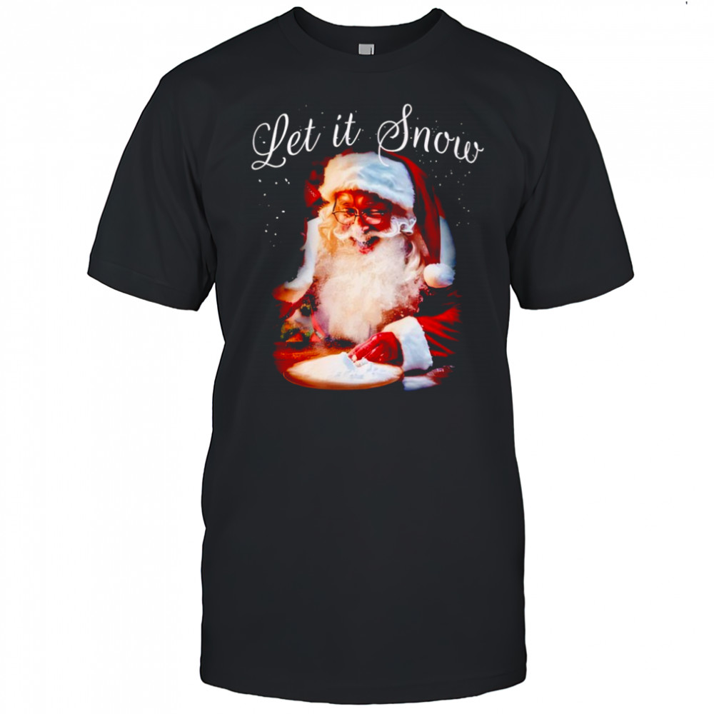 Let it Snow Christmas Santa shirt