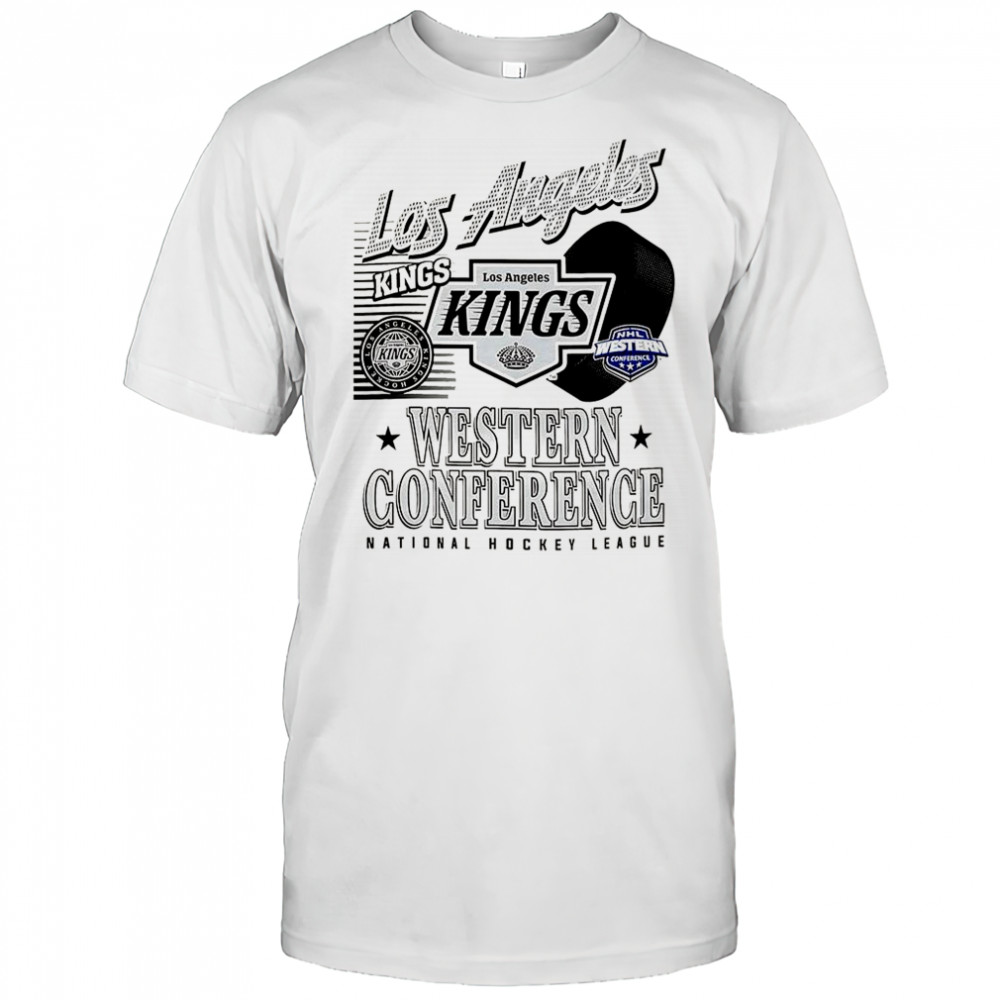 Los Angeles Kings NHL Western Conference logo and ball shirt