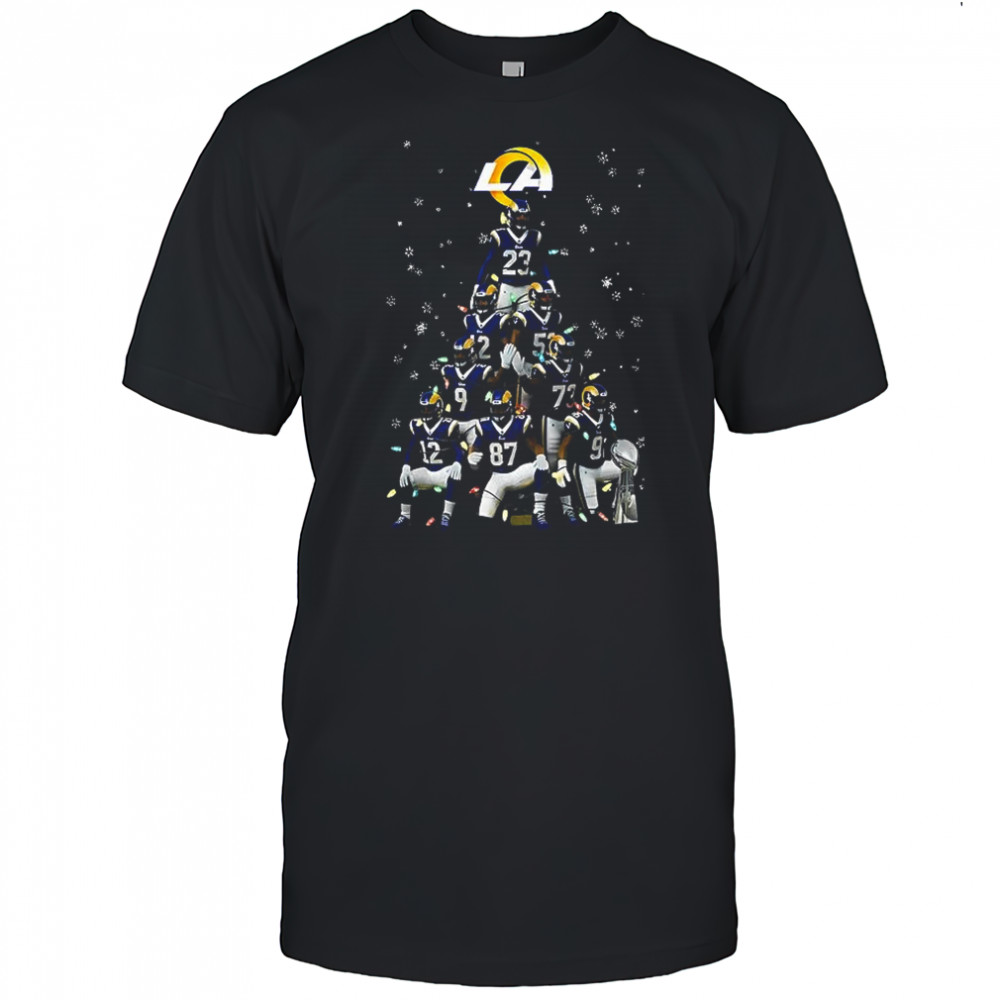 Los Angeles Rams teams Christmas tree shirt