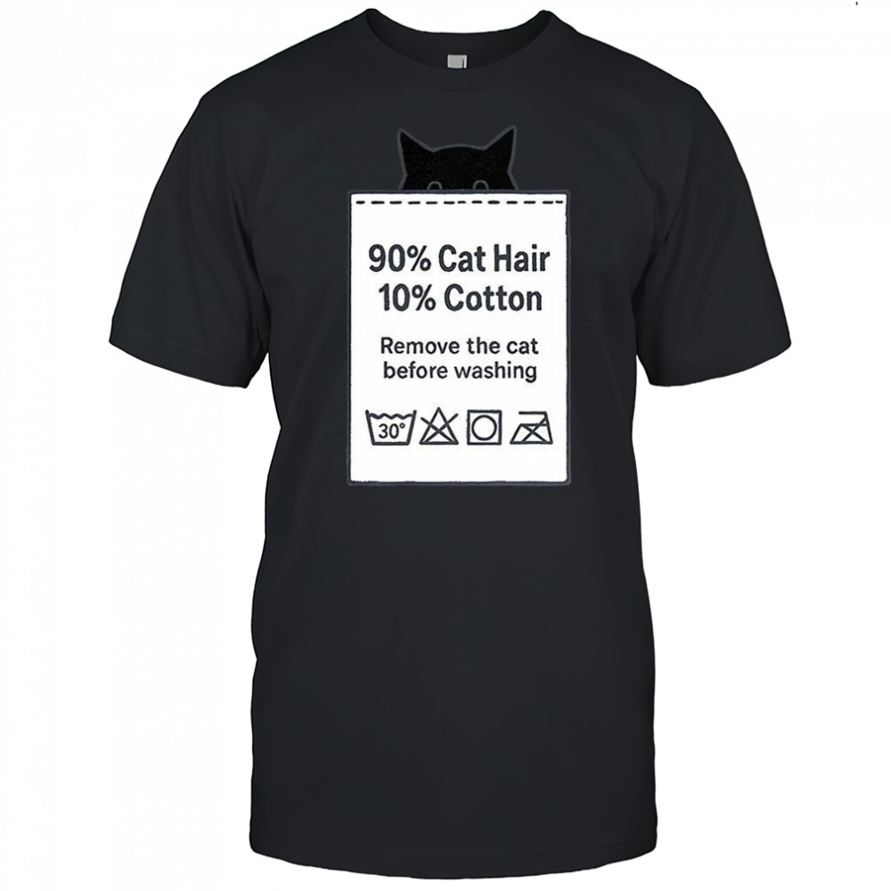 Made with Fur 90 percent cat hair 10 percent cotton shirt