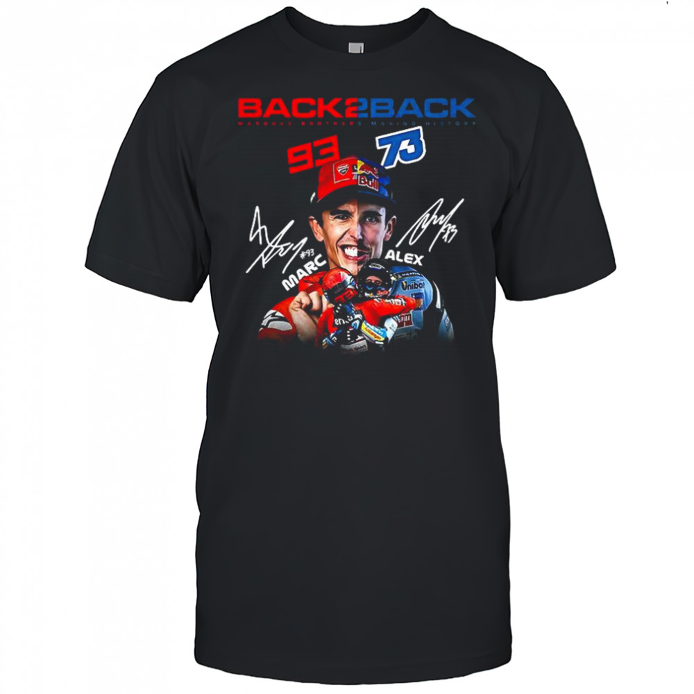 Marc Márquez and Álex Márquez MotoGP brothers making history signature shirt