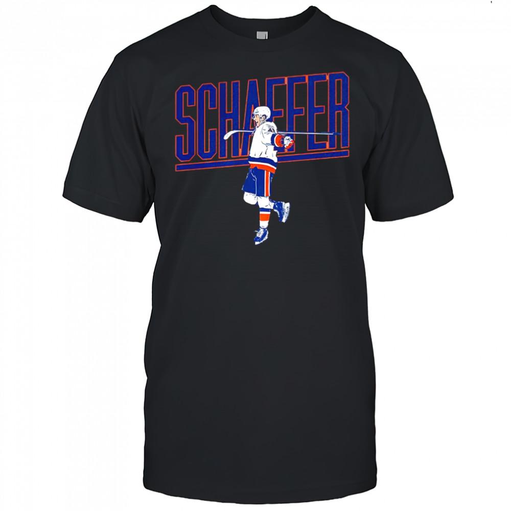 Matthew Schaefer New York Islanders ice hockey name pose shirt