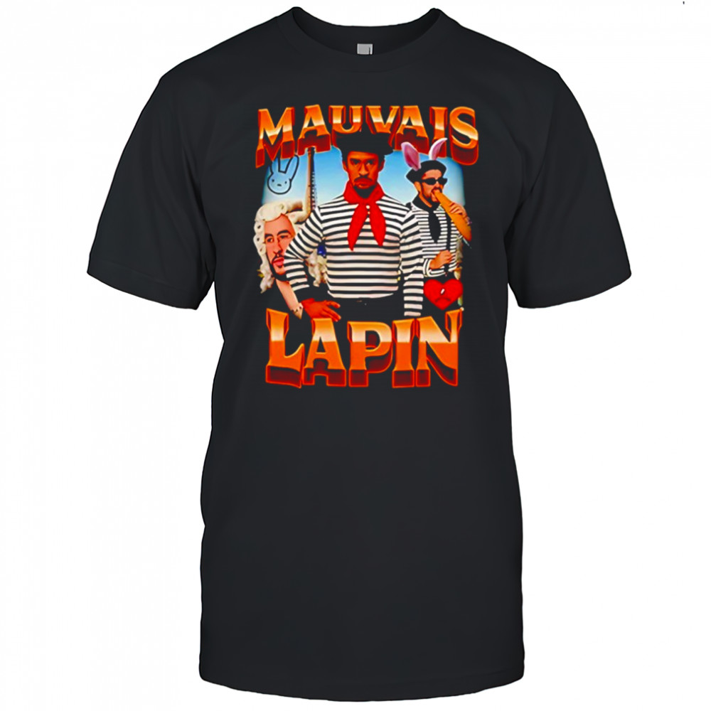 Mauvais Lapin character graphic shirt